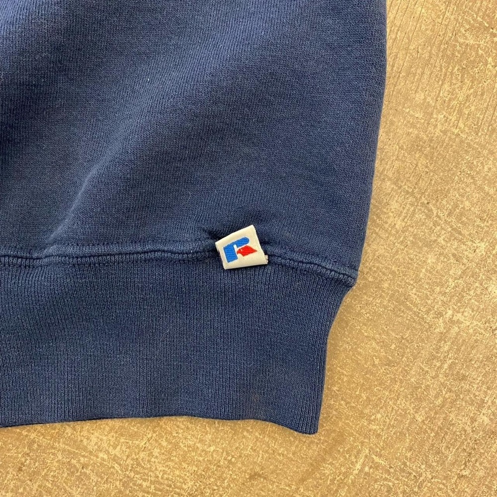 Vintage Russell Athletic 90s Blank Essential Crewneck Sweatshirt Size Large - Picture 3 of 6